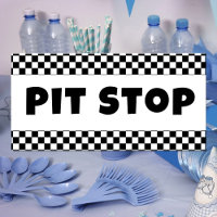 Pit Stop Party Welcome Banner | Racing Birthday