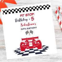 Pit stop race kids birthday