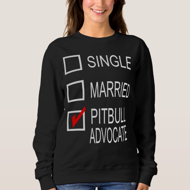Pitbull Advocate Print Sweatshirt (Front)