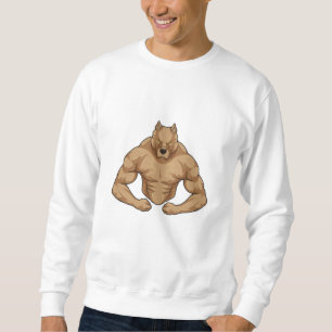 Pitbull as Bodybuilder extreme Sweatshirt