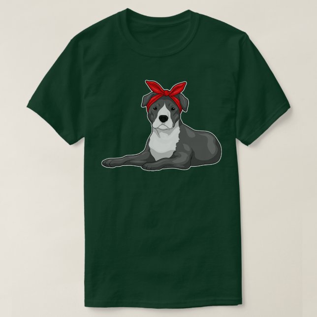 Pitbull Bandanna T-Shirt (Design Front)