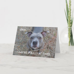 Pitbull Best Mum Mother's Day Card