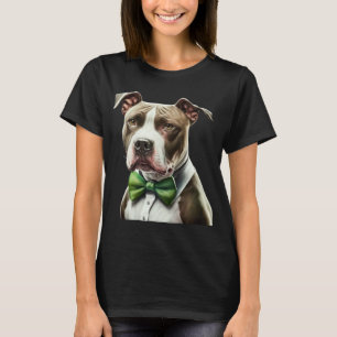 Pitbull Bowtie St Patrick s Day St Patrick s Day T-Shirt
