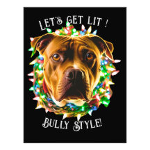 Pitbull Bully Funny Christmas Personalise custom