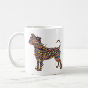 Pitbull Butterfly Silhouette Art Bully Dog Lover Coffee Mug