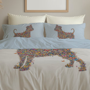 Pitbull Butterfly Silhouette Reversible Bully Dog Pillowcase