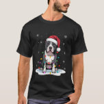 Pitbull Christmas Lights Santa Xmas Pet Dog Lover T-Shirt<br><div class="desc">Pitbull Christmas Lights Santa Xmas Pet Dog Lover</div>