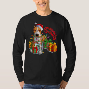 Pitbull Christmas Merry Pitmas Santa Claus T-Shirt