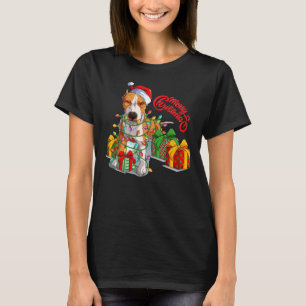 Pitbull Christmas Merry Pitmas Santa Claus T-Shirt