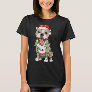 Pitbull Christmas Santa Pitbull Dog Lovers Christm T-Shirt
