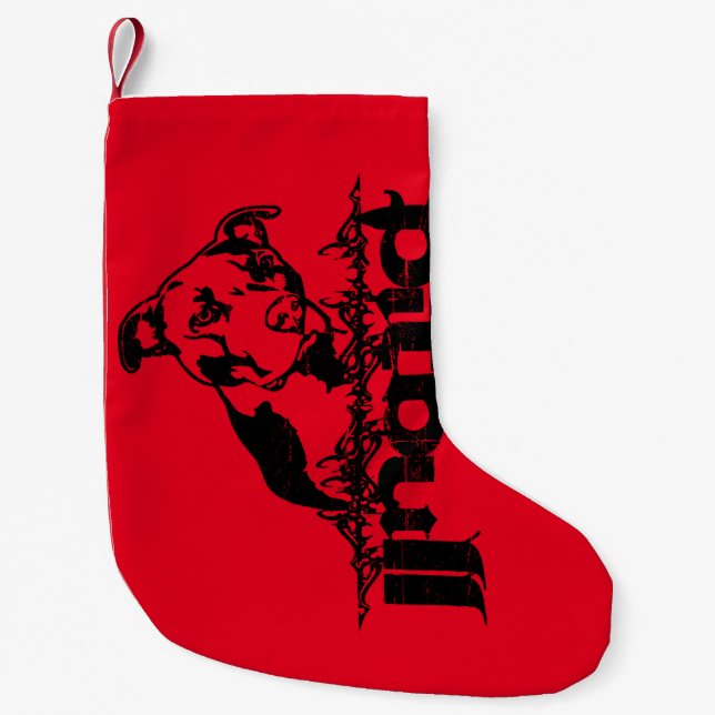Pitbull Christmas Stocking (Front)