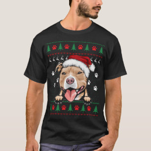 Pitbull Christmas Ugly 	 Funny Pit Bull Lover T-Shirt