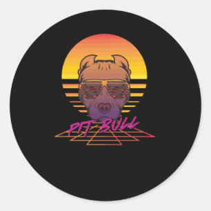 Pitbull Classic Round Sticker