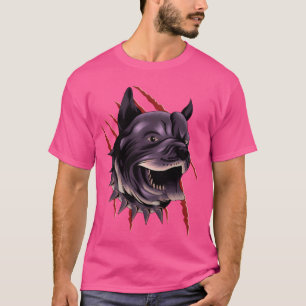Pitbull Claws Colourful Art Pitty Dogs Lover T-Shirt
