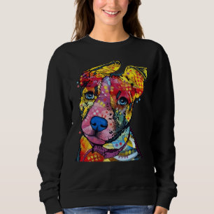 Pitbull Color Dog Lovers Sweatshirt