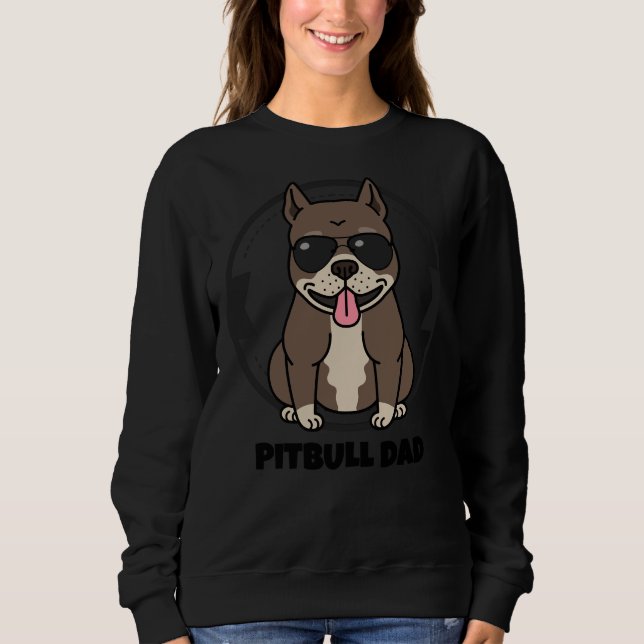 Pitbull Dad 244 Sweatshirt (Front)