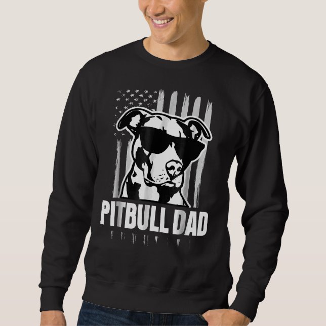 Pitbull Dad   36 Sweatshirt (Front)
