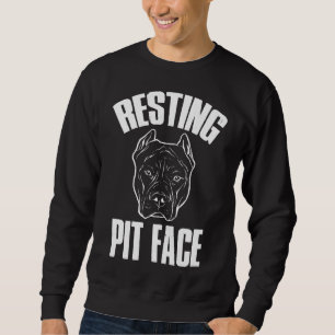 Pitbull Dad Breed Owner Funny Dog Trainer Lover Sweatshirt