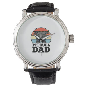 Pitbull Dad Vintage Dog Lover Shirt Design (2)_1 Watch