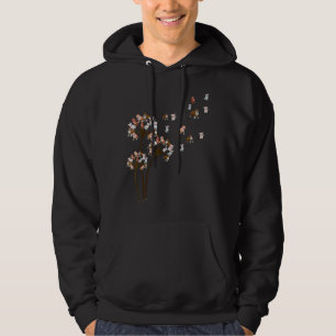 Pitbull Dandelion Flower Pitbull Dog Lover Women P Hoodie