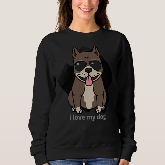 Pitbull Dog 265 Sweatshirt (Front)