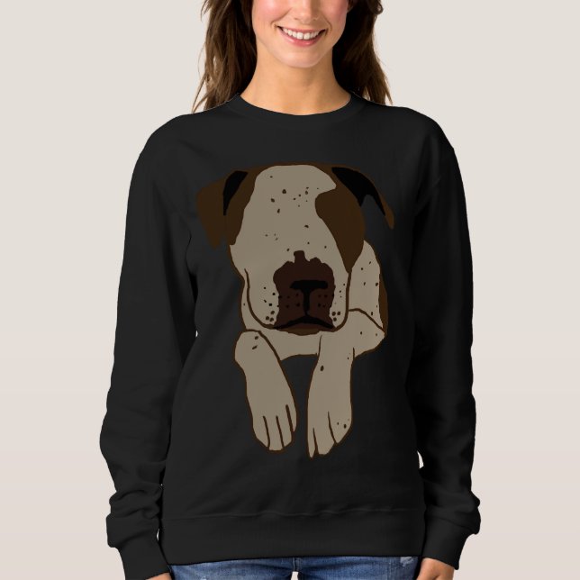 Pitbull Dog 27 Sweatshirt (Front)