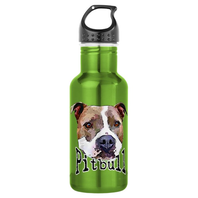 Pitbull Dog 532 Ml Water Bottle (Front)