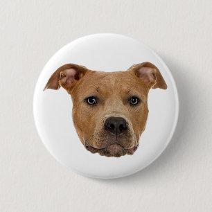 Pitbull Dog 6 Cm Round Badge