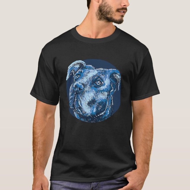Pitbull Dog 7 T-Shirt (Front)