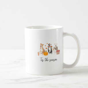 Pitbull Dog Autumn Fall Thanksgiving Tis The Seaso Coffee Mug