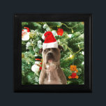 Pitbull Dog Christmas Tree Ornaments Snowman Gift Box<br><div class="desc">Pitbull Dog Christmas Tree Ornaments Snowman Doormat.Cute Pitbull Dog with Christmas Tree Ornaments Snow Man in background.</div>