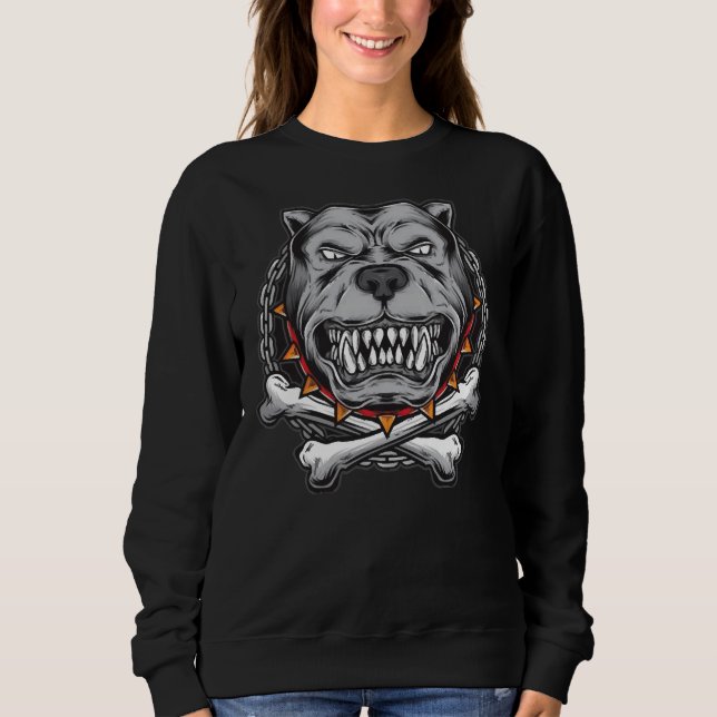 Pitbull Dog Classic Sweatshirt (Front)