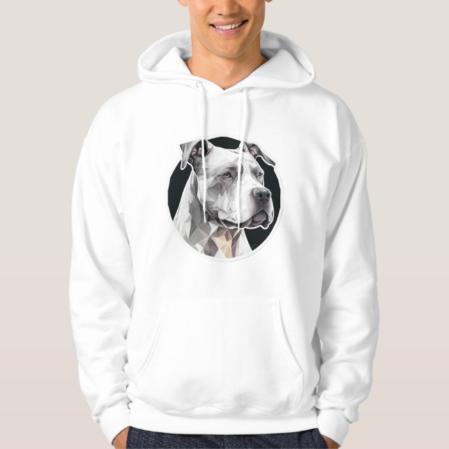Pitbull dog face hoodie (Front)