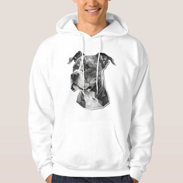 Pitbull dog face hoodie (Front)