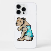Pitbull Dog I Love Dad Tattoo Funny Family