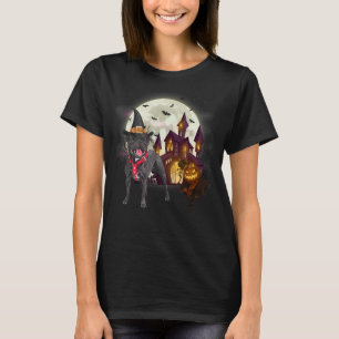 Pitbull Dog in The Moon Halloween Pit Bull Costume T-Shirt
