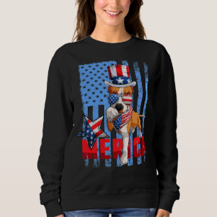 Pitbull Dog Lover Merica 4th Of July Patriotic Usa Sweatshirt