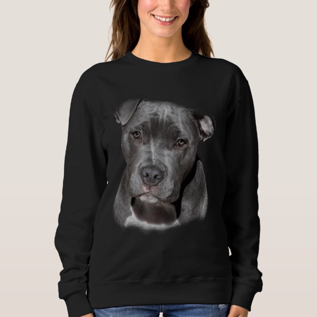 Pitbull Dog Lover Sweatshirt (Front)
