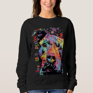 Pitbull Dog Lovers Funny Pittie Sweatshirt