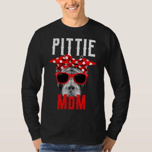 Pitbull Dog Lovers Mothers Day Pittie Mum Shir T-Shirt