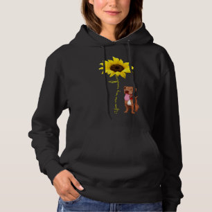 Pitbull Dog Lovers You Are My Sunshine Red Pitbull Hoodie