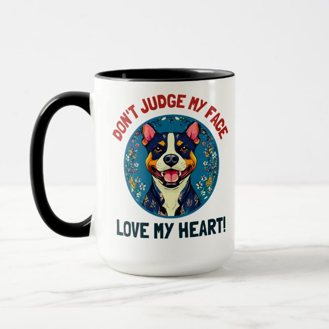 Pitbull dog mug (Left)