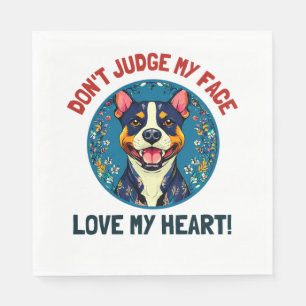 Pitbull dog napkin