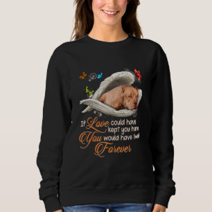 Pitbull Dog Paw Love Loss Of Dog Beautiful Pet Mem Sweatshirt
