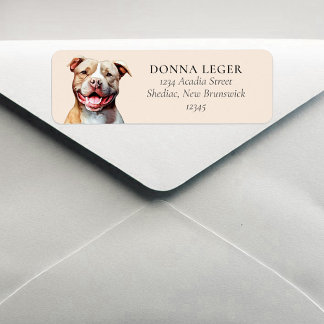 PitBull Dog Personalised Address