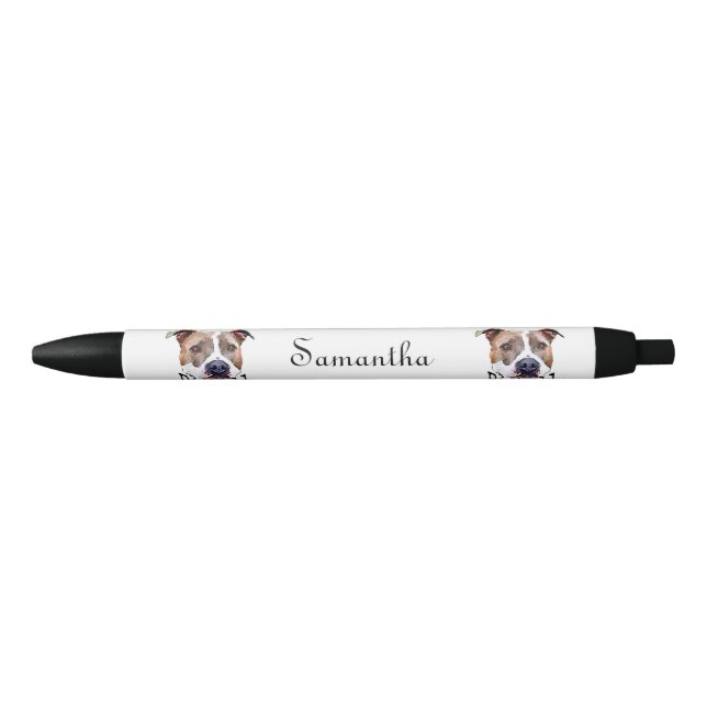 Pitbull dog personalised pen (Front)