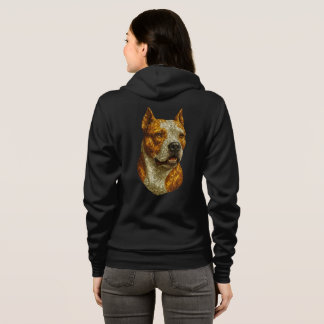 Pitbull Dog Portrait Hoodie