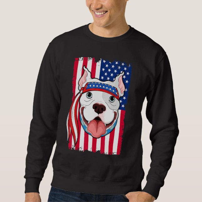 Pitbull Dog Sweatshirt (Front)