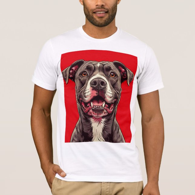 Pitbull dog T-Shirt (Front)