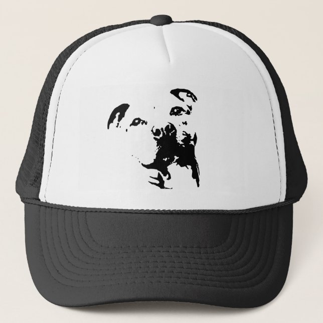 Pitbull Dog Trucker Hat (Front)